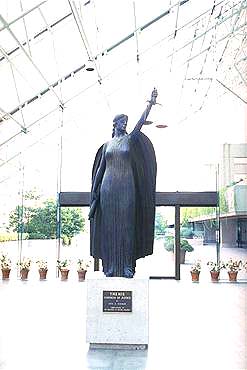 Themis, Goddess of Justice; courthouse, Vancouver, BC