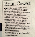 Mail apology to Cowen, via @davidcochrane