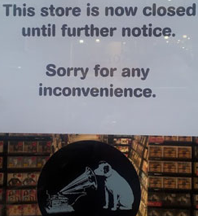 HMV notice