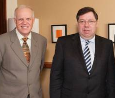 'John Hennessy and Brian Cowen, via TCD