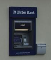 Ulster Bank ATM, element of image by Kenneth Allen on geograph