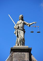 Lady Justice, Dublin Castle, via Wikipedia