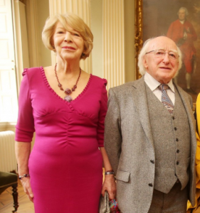 Mrs Higgins and President Higgins, via tcd.ie