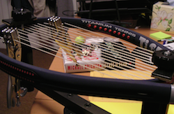 Book and racquet (element via flickr)