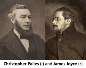Palles and Joyce (images via Wikipedia, edited)